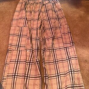These are plaid pants from forever 21 size small